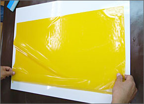 水溶液を使用した貼り方03